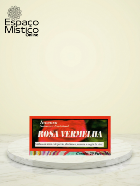 Incenso Piramide Rosa Vermelha F03F10