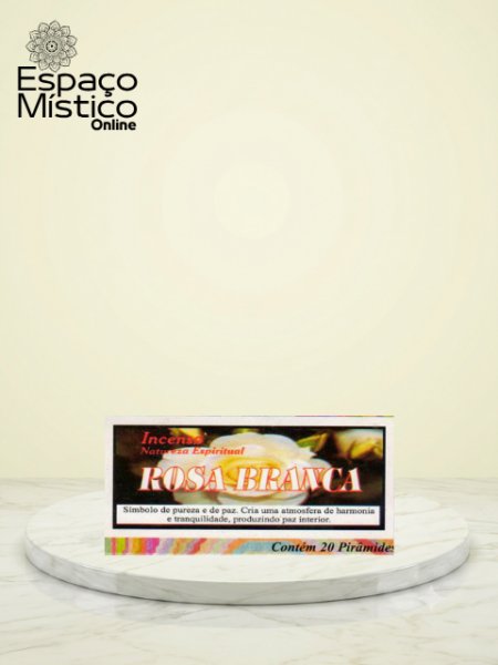 Incenso Piramide Rosa Branca F03F10